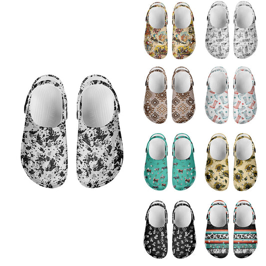 Western Style Series Crocs Shoes  (MOQ:1pcs per design)
