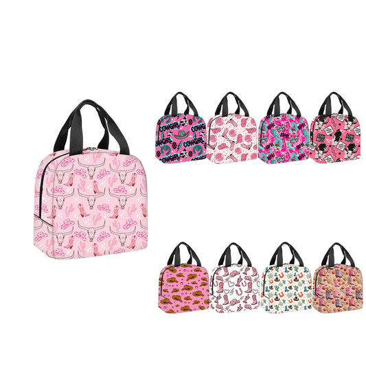 Western Style Cowgirl Series Lunch Bag  (MOQ:1pcs per design)