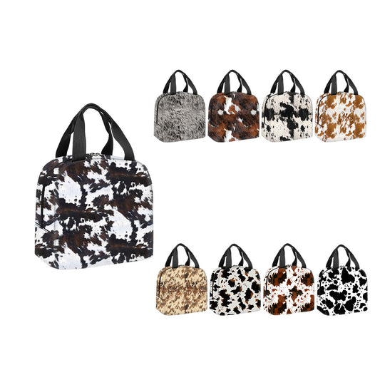 Western Style Cowhide Series Lunch Bag  (MOQ:1pcs per design)