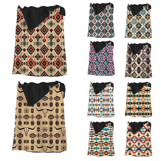 Western Style Aztec Series Baby Minky Blanket (MOQ:1pc per design)