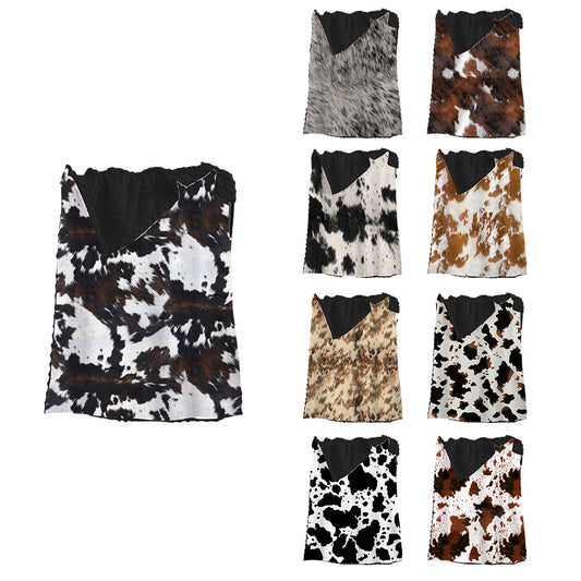 Western Style Cowhide Series Baby Minky Blanket (MOQ:1pc per design)