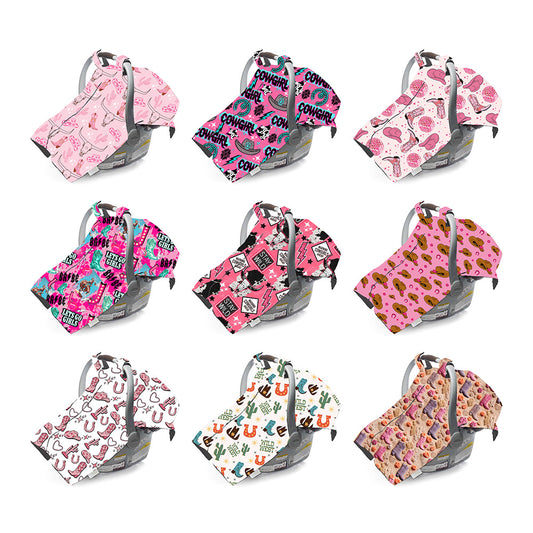Western Style Cowgirl Series Baby Car Seat Cover (MOQ: 1 pc per design)
