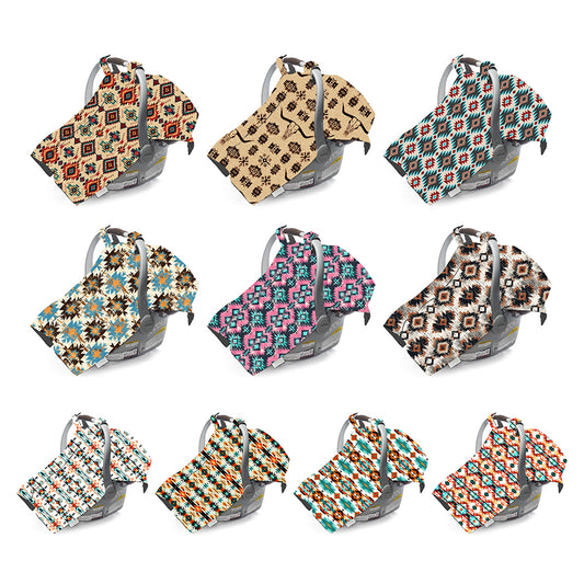 Western Style Aztec Series Baby Car Seat Cover (MOQ: 1 pc per design)