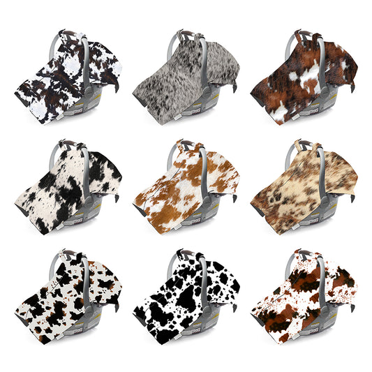 Western Style Cowhide Series Baby Car Seat Cover (MOQ: 1 pc per design)
