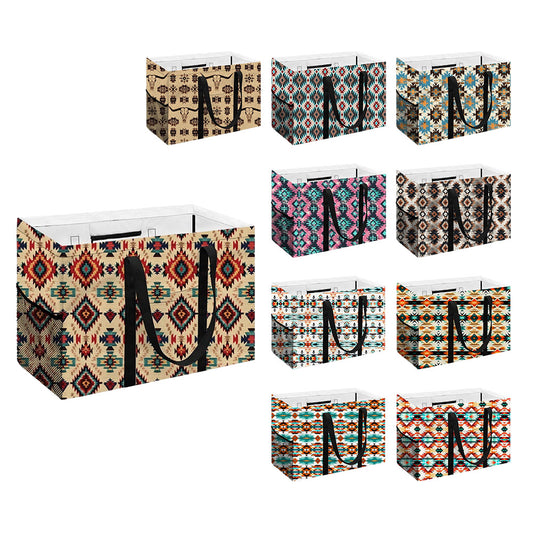 Western Style Aztec Series Grocery Storage Tote Bag (MOQ:1pc per design)