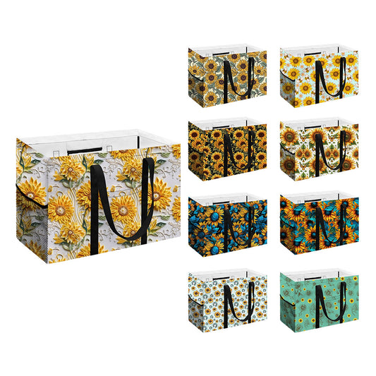 Western Style Sunflower Series Grocery Storage Tote Bag (MOQ:1pc per design)