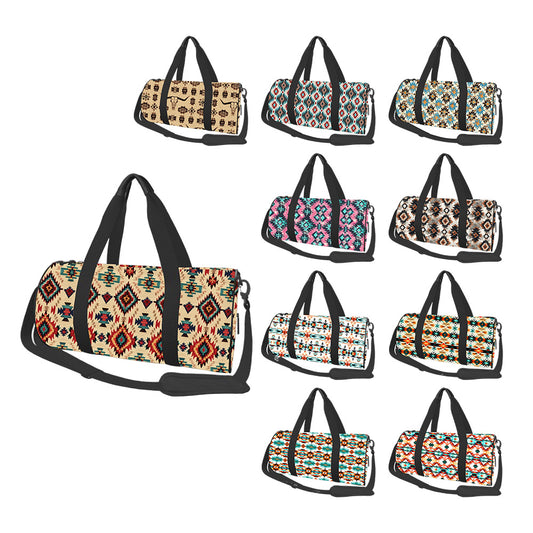 Western Style Aztec Series Sport Travel Bag (MOQ: 1pc per design)