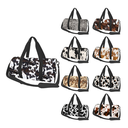 Western Style Cowhide Series Sport Travel Bag (MOQ: 1pc per design)